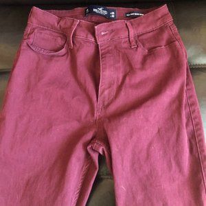 Maroon Hollister Jeans